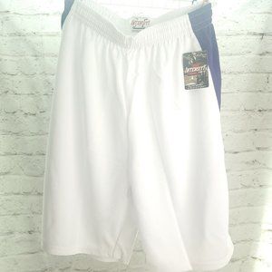 Intensity Athletics Mens White 9 Diamond Panel Pull On Basketball Shorts Sz 3XL